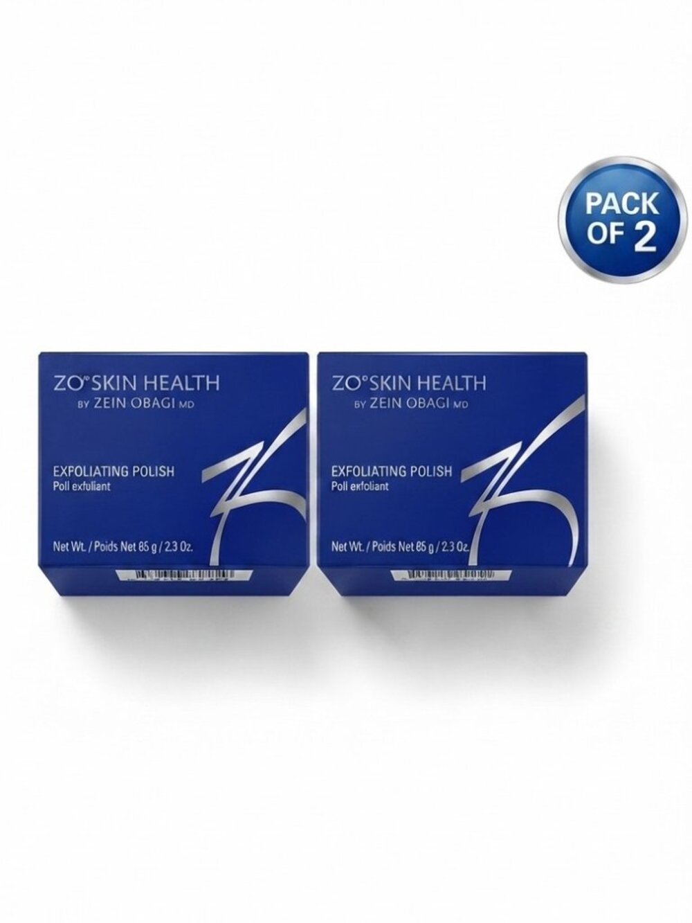 ZO Skin Health Facial Polish 2.3oz Set of 2 New Sealed Luxury Exfoliator